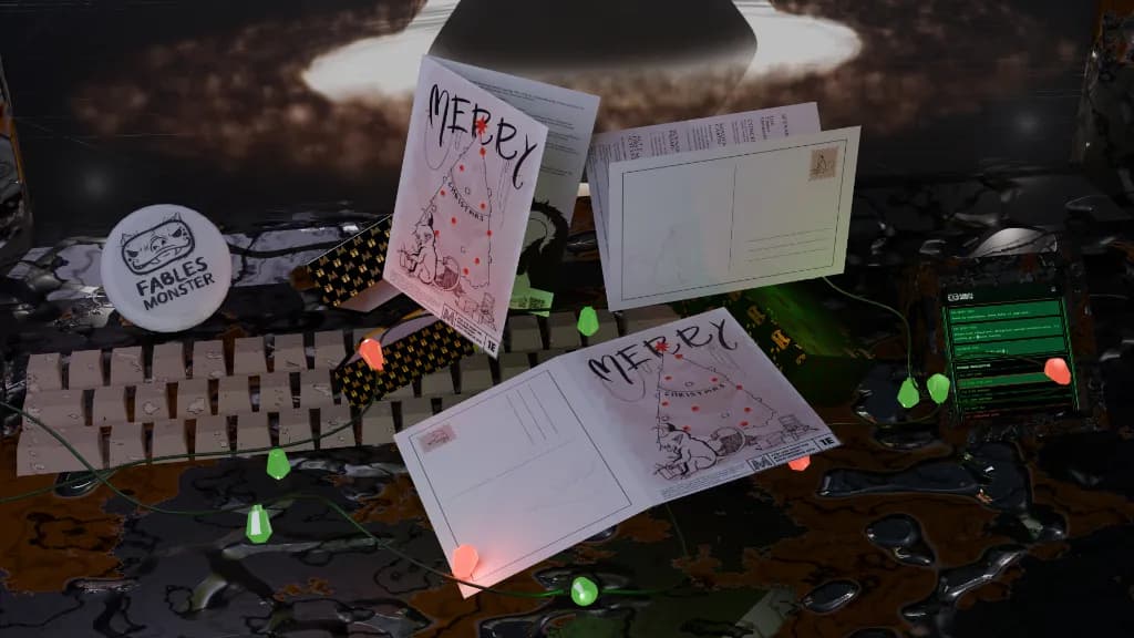 KRAMP.EXE Postcard Mockup - Unfolded Adventure